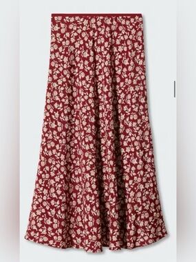 Flowers midi skirt